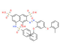 3-[[2,4-bis(2-methylphenoxy)phenyl]azo]-4-hydroxy-5-[[(p-tolyl)sulphonyl]amino]naphthalene-2,7-disulphonic acid
