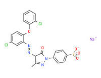 Sodium p-[4-[[5-chloro-2-(2-chlorophenoxy)phenyl]azo]-4,5-dihydro-3-methyl-5-oxo-1H-pyrazol-1-yl]benzenesulphonate