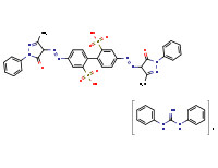 4,4'-bis[(4,5-dihydro-3-methyl-5-oxo-1-phenyl-1H-pyrazol-4-yl)azo][1,1'-biphenyl]-2,2'-disulphonic acid, compound with N,N'-diphenylguanidine (1:2)