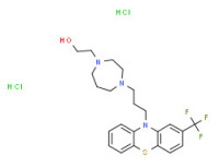 Hexahydro-4-[3-[2-(trifluoromethyl)-10H-phenothiazin-10-yl]propyl]-1H-1,4-diazepine-1-ethanol dihydrochloride