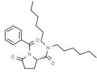 (S)-1-benzoyl-N,N-dihexyl-5-oxopyrrolidine-2-carboxamide