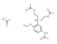 (5-acetamido-2-ethoxyphenyl)bis(2-acetoxyethyl)ammonium acetate