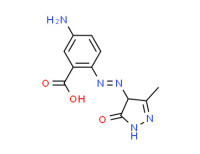 5-amino-2-[(4,5-dihydro-3-methyl-5-oxo-1H-pyrazol-4-yl)azo]benzoic acid