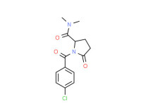 (±)-1-(4-chlorobenzoyl)-N,N-dimethyl-5-oxopyrrolidine-2-carboxamide