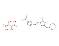 5-(morpholinomethyl)-3-[(5-nitrofurfurylidene)amino]oxazolidin-2-one [R-(R*,R*)]-tartrate