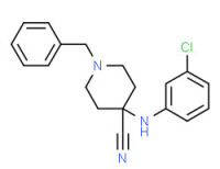 1-benzyl-4-[(3-chlorophenyl)amino]piperidine-4-carbonitrile
