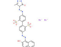 Disodium 4-[(4,5-dihydro-3-methyl-5-oxo-1-phenyl-1H-pyrazol-4-yl)azo]-4'-[(2-hydroxy-1-naphthyl)azo][1,1'-biphenyl]-2,2'-disulphonate