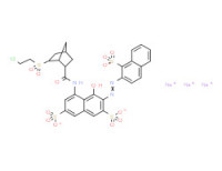 Trisodium 5-[[[6-[(2-chloroethyl)sulphonyl]bicyclo[2.2.1]hept-2-yl]carbonyl]amino]-4-hydroxy-3-[(1-sulphonato-2-naphthyl)azo]naphthalene-2,7-disulphonate