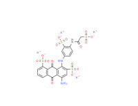 Tetrapotassium 5-amino-9,10-dihydro-9,10-dioxo-8-[[3-sulphonato-4-[(sulphonatoacetyl)amino]phenyl]amino]anthracene-1,7-disulphonate