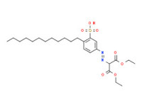 1,3-diethyl [(4-dodecyl-3-sulphophenyl)azo]malonate