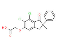 [(6,7-dichloro-2,3-dihydro-2-methyl-1-oxo-2-phenyl-1H-inden-5-yl)oxy]acetic acid