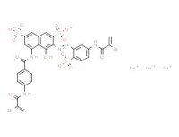 Trisodium 5-[[4-[(2-bromo-1-oxoallyl)amino]benzoyl]amino]-3-[[5-[(2-bromo-1-oxoallyl)amino]-2-sulphonatophenyl]azo]-4-hydroxynaphthalene-2,7-disulphonate