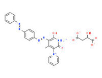 1',2'-dihydro-6'-hydroxy-4'-methyl-2'-oxo-5'-[[4-(phenylazo)phenyl]azo]-1,3'-bipyridinium malate