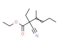 Ethyl 2-cyano-2-ethyl-3-methylhex-3-enoate