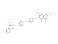 Trisodium 5-amino-3-[[4-[[4-[[6(or 7)-amino-1-hydroxy-3-sulphonato-2-naphthyl]azo]phenyl]azo]phenyl]azo]-4-hydroxynaphthalene-2,7-disulphonate