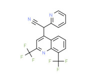a,2-pyridyl-2,8-bis(trifluoromethyl)quinoline-4-acetonitrile