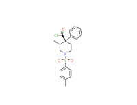 trans-(±)-3-methyl-4-phenyl-1-(p-tolylsulphonyl)piperidine-4-carbonyl chloride