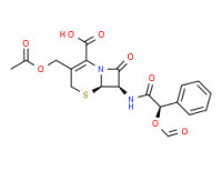 [6R-[6a,7ß(R*)]]-3-(acetoxymethyl)-7-[(formyloxy)phenylacetamido]-8-oxo-5-thia-1-azabicyclo[4.2.0]oct-2-ene-2-carboxylic acid