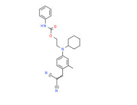 2-[N-cyclohexyl-4-(2,2-dicyanovinyl)-3-methylanilino]ethyl carbanilate
