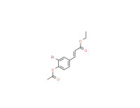 ethyl (2E)-3-[4-(acetyloxy)-3-bromophenyl]prop-2-enoate