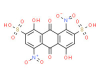 9,10-dihydro-1,5-dihydroxy-4,8-dinitro-9,10-dioxoanthracene-2,7-disulphonic acid
