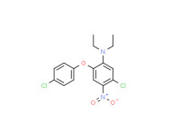 5-chloro-2-(4-chlorophenoxy)-N,N-diethyl-4-nitroaniline