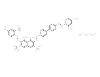 Trisodium 4-amino-3-[[4'-[(2-amino-4-hydroxyphenyl)azo][1,1'-biphenyl]-4-yl]azo]-5-hydroxy-6-[(4-methoxy-2-sulphonatophenyl)azo]naphthalene-2,7-disulphonate