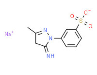 Sodium m-(4,5-dihydro-5-imino-3-methyl-1H-pyrazol-1-yl)benzenesulphonate