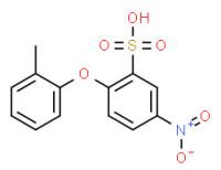 2-(2-methylphenoxy)-5-nitrobenzenesulphonic acid