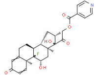 9-fluoro-11ß,17,21-trihydroxy-16ß-methylpregna-1,4-diene-3,20-dione 21-isonicotinate