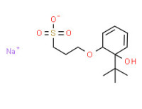 Sodium 3-[(1,1-dimethylethyl)-2-hydroxyphenoxy]propanesulphonate