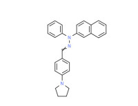 4-(1-pyrrolidinyl)benzaldehyde 2-naphthylphenylhydrazone
