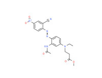 Methyl N-[3-(acetylamino)-4-[(2-cyano-4-nitrophenyl)azo]phenyl]-N-ethyl-ß-alaninate