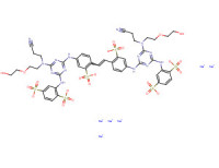Hexasodium 2,2'-[vinylenebis[(3-sulphonato-4,1-phenylene)imino[6-[(2-cyanoethyl)[2-(2-hydroxyethoxy)ethyl]amino]-1,3,5-triazine-4,2-diyl]imino]]bis[benzene-1,4-disulphonate]