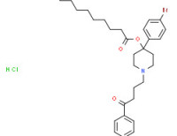 4-(4-bromophenyl)-1-[4-(4-fluorophenyl)-4-oxobutyl]-4-piperidyl decanoate hydrochloride