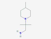 2-Methyl-2-(4-methylpiperidin-1-yl)propan-1-amine