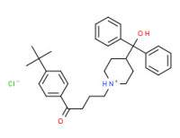 1-[3-(p-tert-butylbenzoyl)propyl]-4-(hydroxybenzhydryl)piperidinium chloride