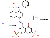 5-[(4-anilino-5-sulpho-1-naphthyl)azo]-4-hydroxynaphthalene-2,7-disulphonic acid, ammonium sodium salt