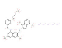Pentasodium 2-[[1-hydroxy-3,6-disulphonato-8-[[3-[[2-(sulphonatooxy)ethyl]sulphonyl]benzoyl]amino]-2-naphthyl]azo]naphthalene-1,5-disulphonate