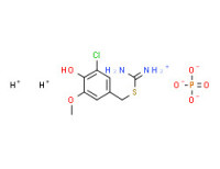 2-(3-chloro-4-hydroxy-5-methoxybenzyl)isothiouronium dihydrogen phosphate