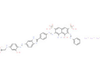 Trisodium N-[4-[[2-[4-[[1-amino-8-hydroxy-7-(phenylazo)-3,6-disulpho-2-naphthyl]azo]phenyl]-1H-benzimidazol-5-yl]azo]-3-hydroxyphenyl]glycinate