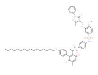 3-[(4,5-dihydro-3-methyl-5-oxo-1-phenyl-1H-pyrazol-4-yl)azo]-N-[4-[[1-[2-[4-(hexadecyloxy)phenyl]-4-methyl-3,6-dioxocyclohexa-1,4-dien-1-yl]ethyl]sulphonyl]phenyl]-4-methoxybenzenesulphonamide