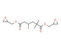 Bis(oxiranylmethyl) 2,2,4(or 2,4,4)-trimethyladipate