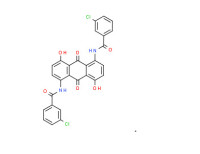 N,N'-(9,10-dihydro-4,8-dihydroxy-9,10-dioxoanthracene-1,5-diyl)bis[3-chlorobenzamide]