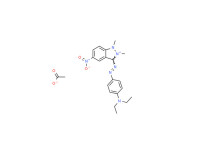 3-[[4-(diethylamino)phenyl]azo]-1,2-dimethyl-5-nitro-1H-indazolium acetate