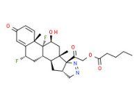 6a,9-difluoro-5',16ß-dihydro-11ß,21-dihydroxypregna-1,4-dieno[17,16-c]pyrazole-3,20-dione 21-valerate