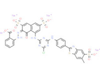 Tetrasodium 2-[[8-[[4-chloro-6-[[4-(6-methyl-5-sulphonatobenzothiazol-2-yl)phenyl]amino]-1,3,5-triazin-2-yl]amino]-1-hydroxy-3,6-disulphonato-2-naphthyl]azo]benzoate
