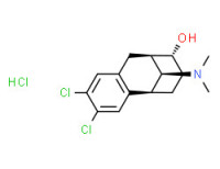 (5a,8a,9a,11R*)-2,3-dichloro-11-(dimethylamino)-5,6,7,8,9,10-hexahydro-5,9-methanobenzocycloocten-8-ol hydrochloride