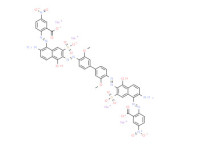 Tetrasodium 2,2'-[(3,3'-dimethoxy[1,1'-biphenyl]-4,4'-diyl)bis[azo(2-amino-5-hydroxy-7-sulphonato-6,1-naphthylene)azo]]bis[5-nitrobenzoate]