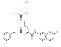 Benzyl (S)-[4-(amidinoamino)-1-[[(4-methyl-2-oxo-2H-1-benzopyran-7-yl)amino]carbonyl]butyl]carbamate monohydrochloride